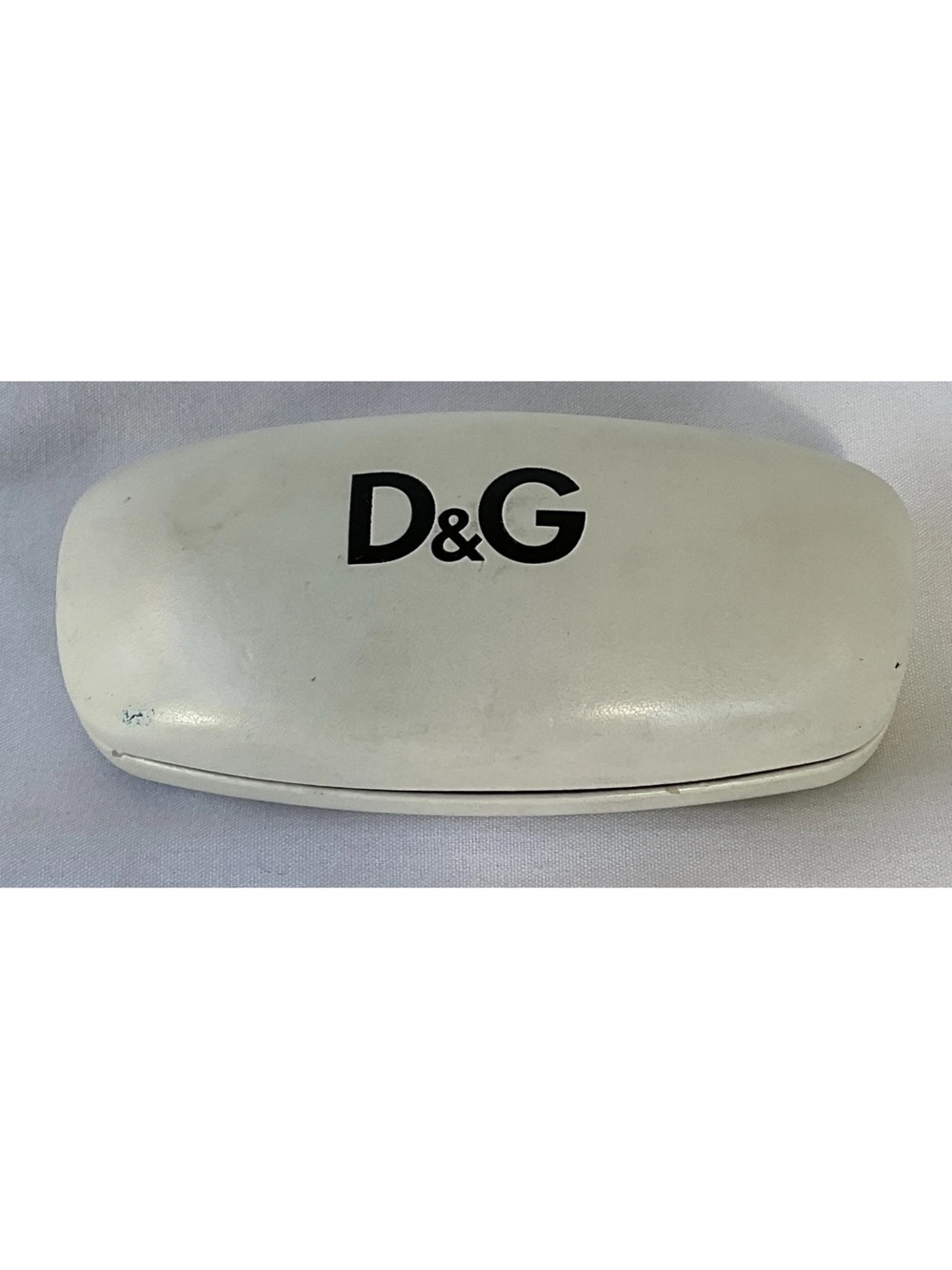 Auth  Whte/Black Dolce& Gabbana D&G Hard Clamshell Eyeglasses Sunglasses Case